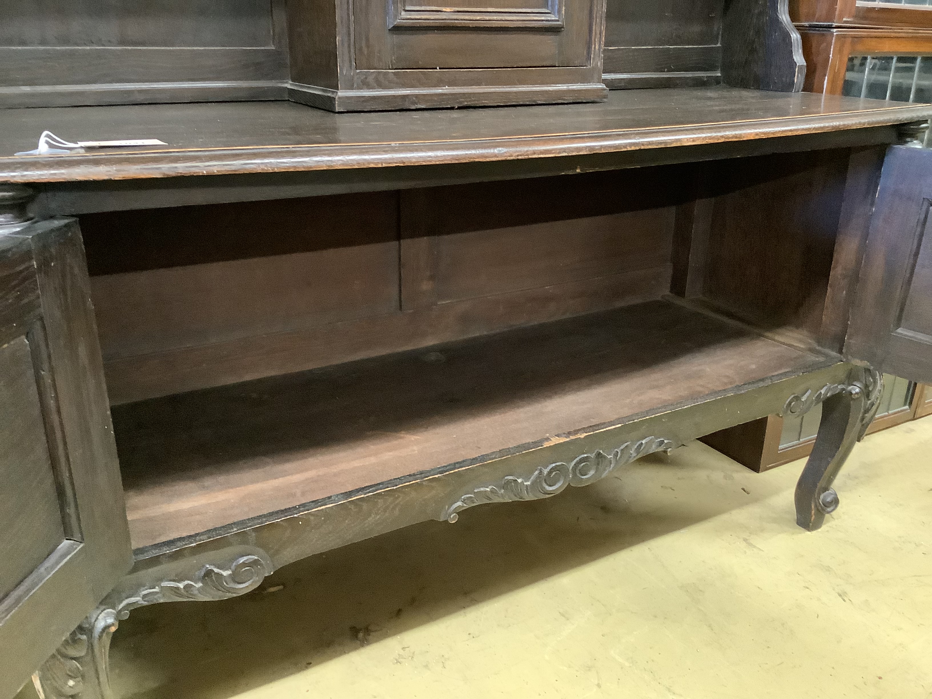 An 18th century style oak dresser